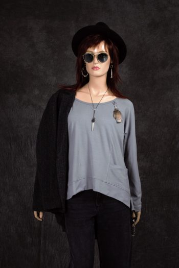 Miysu Shirt Yuka Grijs