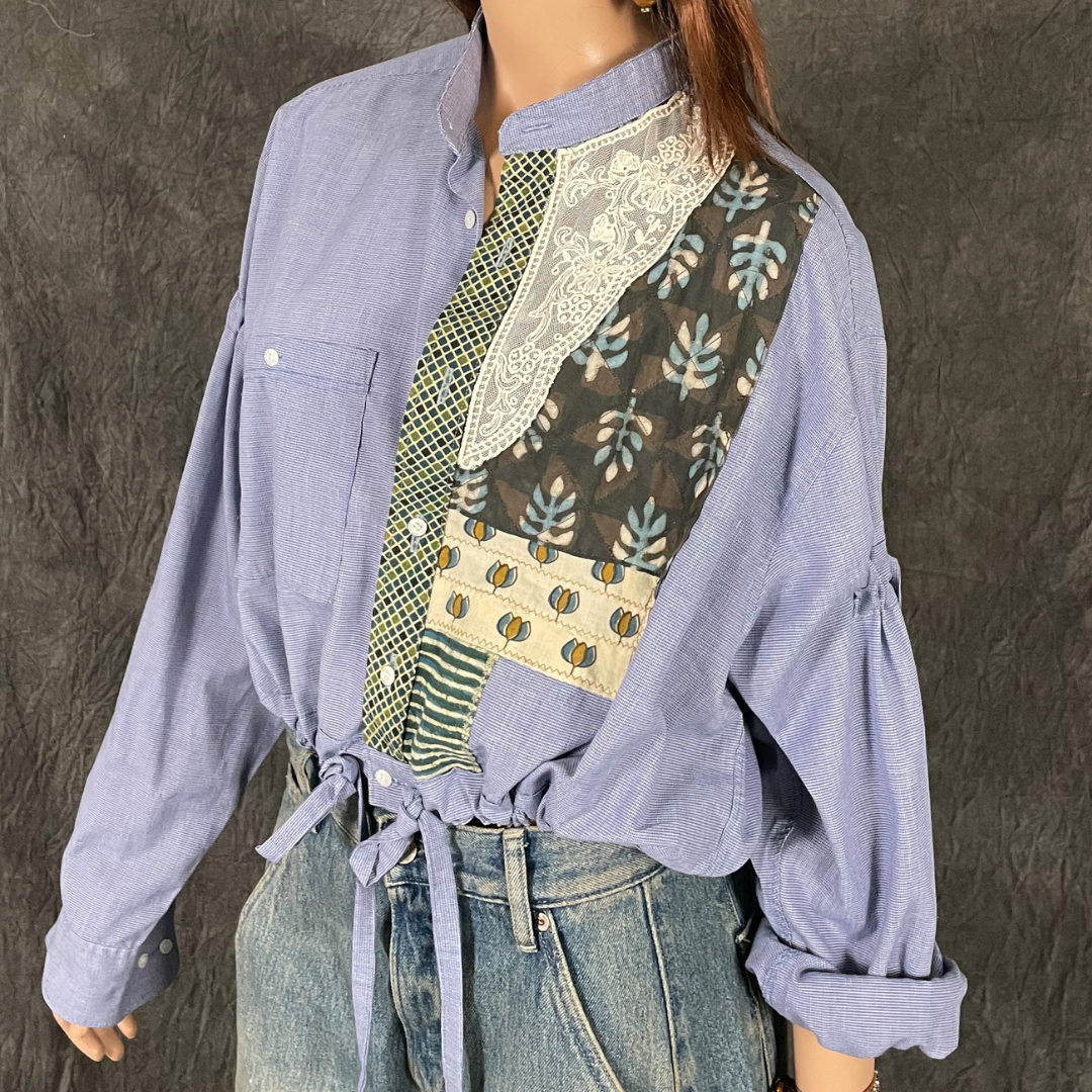 Naaiworkshop herenblouse upcycle