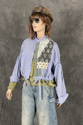 Miysu Patchwork Damesblouse Upcycle