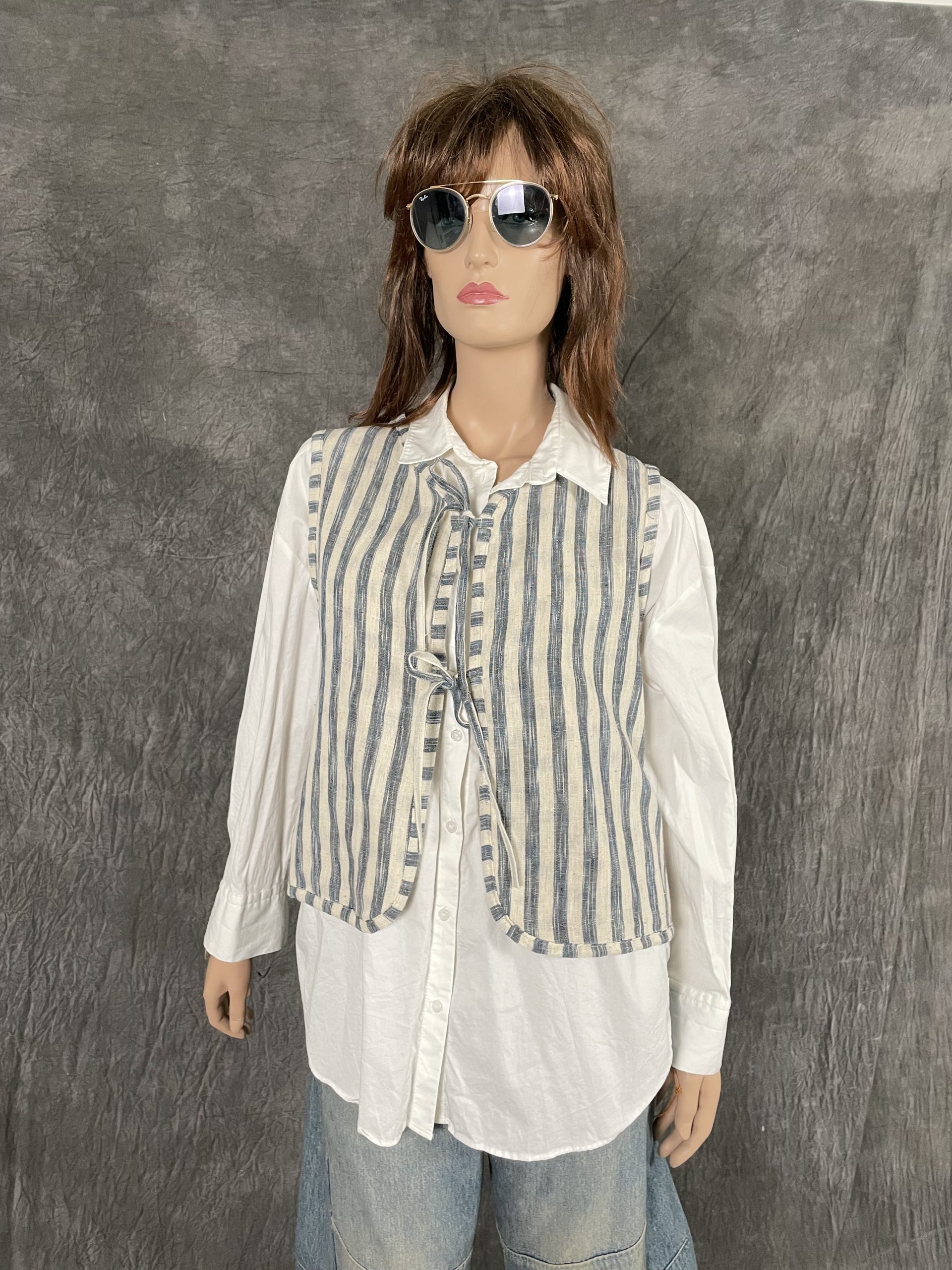 Miysu Damesgilet Gestreept India - Afbeelding 6