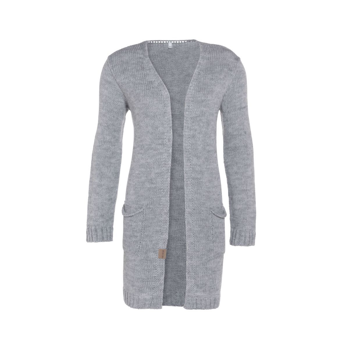 Miysu Gebreid Damesvest Ruby Grijs